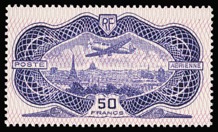 N°15 50f Burelé, **,  TTB