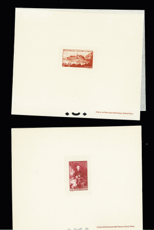 N°185/194 La série en 10 épreuves de luxe avec rabat,