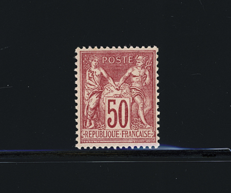 N°98, Type Sage, 50c rose (II), très bon centrage,