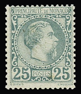 N°6, 25c vert, **, TB