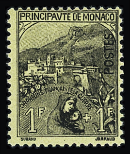 N°32, 1f + 1f noir sur jaune, *, TB