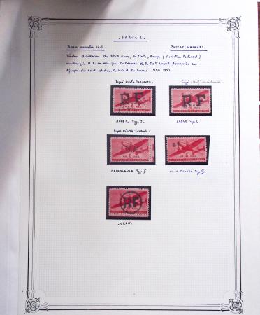 1943-1945, Jolie collection sur grandes pages Yvert