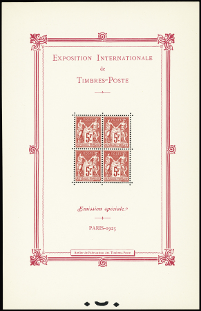 N°1 Exposition philatélique international de Paris