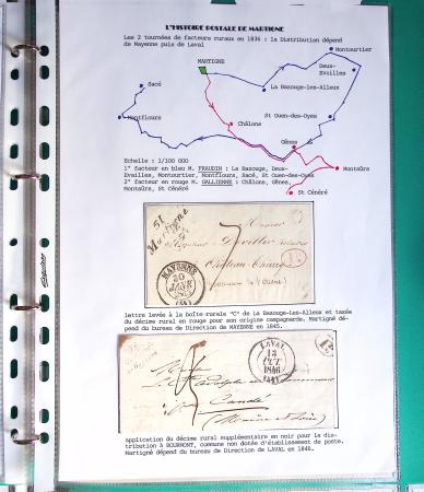 MAYENNE Mini-étude postale de MARTIGNE SUR MAYENNE