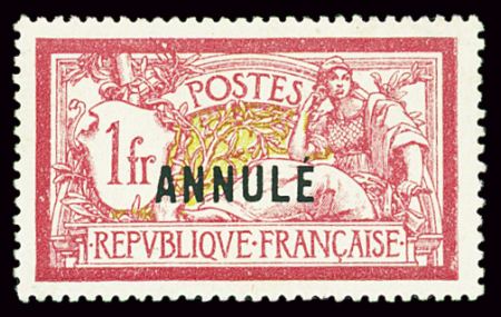 N°121-CI1 1fr lie-de-vin et olive, neuf sans gomme,