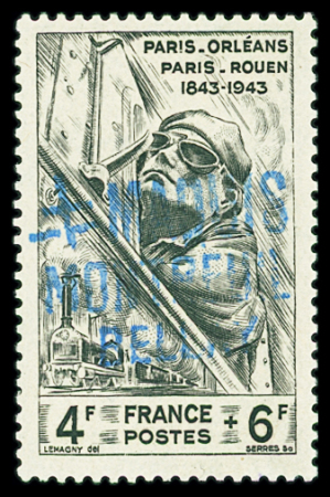 MONTREUIL BELLAY N°7D +2fr/4f +6f Chemins de fer, neuf