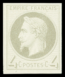 N°27Be 4c gris, impression fine Rothschild, neuf **,