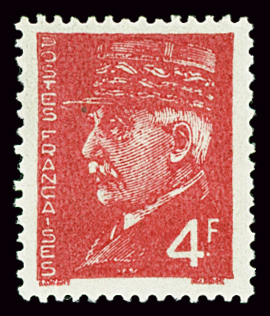 N°525C 4f rouge, Non émis, dentelé, neuf **, TB. Signé