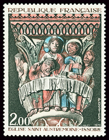 N°1741 2f Chapiteau Issoire, variété couleur jaune