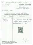N°6B 1f carmin-brun, belle nuance marquée, obl. PC