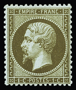 N°19b 1c Mordoré, neuf *, TB. Signé Miro