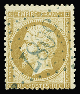 IBRAILA N°21 10c bistre obl. GC bleu 5087, TB