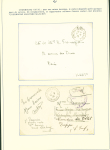 Collection de 145 plis "Le courrier des marins français pendant la seconde guerre mondiale". On note CPFM avec cachet "Censored DE Sénégalais french navy" (nov 44), nombreuses agences embarquées dont cuirassé l'Océan, cr