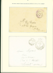 Collection de 145 plis "Le courrier des marins français pendant la seconde guerre mondiale". On note CPFM avec cachet "Censored DE Sénégalais french navy" (nov 44), nombreuses agences embarquées dont cuirassé l'Océan, cr