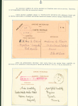 Collection de 145 plis "Le courrier des marins français pendant la seconde guerre mondiale". On note CPFM avec cachet "Censored DE Sénégalais french navy" (nov 44), nombreuses agences embarquées dont cuirassé l'Océan, cr