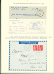 Collection de 145 plis "Le courrier des marins français pendant la seconde guerre mondiale". On note CPFM avec cachet "Censored DE Sénégalais french navy" (nov 44), nombreuses agences embarquées dont cuirassé l'Océan, cr