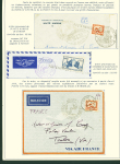 Collection de 145 plis "Le courrier des marins français pendant la seconde guerre mondiale". On note CPFM avec cachet "Censored DE Sénégalais french navy" (nov 44), nombreuses agences embarquées dont cuirassé l'Océan, cr