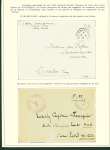 Collection de 145 plis "Le courrier des marins français pendant la seconde guerre mondiale". On note CPFM avec cachet "Censored DE Sénégalais french navy" (nov 44), nombreuses agences embarquées dont cuirassé l'Océan, cr