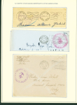 Collection de 145 plis "Le courrier des marins français pendant la seconde guerre mondiale". On note CPFM avec cachet "Censored DE Sénégalais french navy" (nov 44), nombreuses agences embarquées dont cuirassé l'Océan, cr