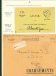 Collection de 145 plis "Le courrier des marins français pendant la seconde guerre mondiale". On note CPFM avec cachet "Censored DE Sénégalais french navy" (nov 44), nombreuses agences embarquées dont cuirassé l'Océan, cr