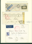 Collection de 145 plis "Le courrier des marins français pendant la seconde guerre mondiale". On note CPFM avec cachet "Censored DE Sénégalais french navy" (nov 44), nombreuses agences embarquées dont cuirassé l'Océan, cr
