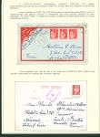 Collection de 145 plis "Le courrier des marins français pendant la seconde guerre mondiale". On note CPFM avec cachet "Censored DE Sénégalais french navy" (nov 44), nombreuses agences embarquées dont cuirassé l'Océan, cr