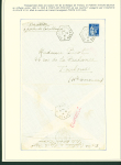 Collection de 145 plis "Le courrier des marins français pendant la seconde guerre mondiale". On note CPFM avec cachet "Censored DE Sénégalais french navy" (nov 44), nombreuses agences embarquées dont cuirassé l'Océan, cr