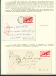 Collection de 145 plis "Le courrier des marins français pendant la seconde guerre mondiale". On note CPFM avec cachet "Censored DE Sénégalais french navy" (nov 44), nombreuses agences embarquées dont cuirassé l'Océan, cr