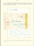 Collection de 145 plis "Le courrier des marins français pendant la seconde guerre mondiale". On note CPFM avec cachet "Censored DE Sénégalais french navy" (nov 44), nombreuses agences embarquées dont cuirassé l'Océan, cr