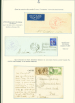 Collection de 145 plis "Le courrier des marins français pendant la seconde guerre mondiale". On note CPFM avec cachet "Censored DE Sénégalais french navy" (nov 44), nombreuses agences embarquées dont cuirassé l'Océan, cr