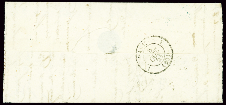 N°4 OBL grille + T15 Tannay (1851) + cursive "56 Brinon les Allemands", ind 21. TB