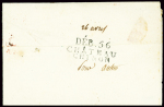 Lettre de 1811 avec au verso MP "Deb 56 Château Chinon ind 20. TB