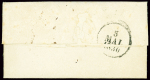 Double cursive "56 Chatillon Moulins Engilbert" + dateur A (1830), ind 21. TB
