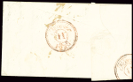 Lettre avec cachet rect d'essai "Nevers 56 10 février 1828", ind 24. RR et TB