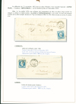 Sélection de 129 lettres classiques sur l'évolution de la poste dans le département de la Nièvre entre 1849 et 1876 joliment présentée sur feuilles d'exposition. Bonne qualité. On note un n°21 OBL "OR" sur lettre d'Anlez