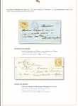 Sélection de 129 lettres classiques sur l'évolution de la poste dans le département de la Nièvre entre 1849 et 1876 joliment présentée sur feuilles d'exposition. Bonne qualité. On note un n°21 OBL "OR" sur lettre d'Anlez