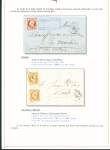 Sélection de 129 lettres classiques sur l'évolution de la poste dans le département de la Nièvre entre 1849 et 1876 joliment présentée sur feuilles d'exposition. Bonne qualité. On note un n°21 OBL "OR" sur lettre d'Anlez