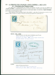 Sélection de 129 lettres classiques sur l'évolution de la poste dans le département de la Nièvre entre 1849 et 1876 joliment présentée sur feuilles d'exposition. Bonne qualité. On note un n°21 OBL "OR" sur lettre d'Anlez