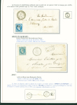 Sélection de 129 lettres classiques sur l'évolution de la poste dans le département de la Nièvre entre 1849 et 1876 joliment présentée sur feuilles d'exposition. Bonne qualité. On note un n°21 OBL "OR" sur lettre d'Anlez