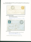 Sélection de 129 lettres classiques sur l'évolution de la poste dans le département de la Nièvre entre 1849 et 1876 joliment présentée sur feuilles d'exposition. Bonne qualité. On note un n°21 OBL "OR" sur lettre d'Anlez