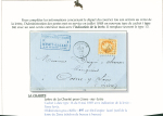 Sélection de 129 lettres classiques sur l'évolution de la poste dans le département de la Nièvre entre 1849 et 1876 joliment présentée sur feuilles d'exposition. Bonne qualité. On note un n°21 OBL "OR" sur lettre d'Anlez
