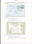 Sélection de 129 lettres classiques sur l'évolution de la poste dans le département de la Nièvre entre 1849 et 1876 joliment présentée sur feuilles d'exposition. Bonne qualité. On note un n°21 OBL "OR" sur lettre d'Anlez