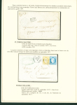 Sélection de 129 lettres classiques sur l'évolution de la poste dans le département de la Nièvre entre 1849 et 1876 joliment présentée sur feuilles d'exposition. Bonne qualité. On note un n°21 OBL "OR" sur lettre d'Anlez