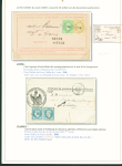 Sélection de 129 lettres classiques sur l'évolution de la poste dans le département de la Nièvre entre 1849 et 1876 joliment présentée sur feuilles d'exposition. Bonne qualité. On note un n°21 OBL "OR" sur lettre d'Anlez