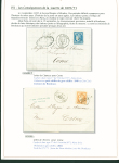 Sélection de 129 lettres classiques sur l'évolution de la poste dans le département de la Nièvre entre 1849 et 1876 joliment présentée sur feuilles d'exposition. Bonne qualité. On note un n°21 OBL "OR" sur lettre d'Anlez