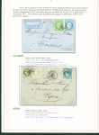 Sélection de 129 lettres classiques sur l'évolution de la poste dans le département de la Nièvre entre 1849 et 1876 joliment présentée sur feuilles d'exposition. Bonne qualité. On note un n°21 OBL "OR" sur lettre d'Anlez