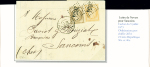 Sélection de 129 lettres classiques sur l'évolution de la poste dans le département de la Nièvre entre 1849 et 1876 joliment présentée sur feuilles d'exposition. Bonne qualité. On note un n°21 OBL "OR" sur lettre d'Anlez