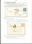 Sélection de 129 lettres classiques sur l'évolution de la poste dans le département de la Nièvre entre 1849 et 1876 joliment présentée sur feuilles d'exposition. Bonne qualité. On note un n°21 OBL "OR" sur lettre d'Anlez