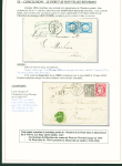 Sélection de 129 lettres classiques sur l'évolution de la poste dans le département de la Nièvre entre 1849 et 1876 joliment présentée sur feuilles d'exposition. Bonne qualité. On note un n°21 OBL "OR" sur lettre d'Anlez