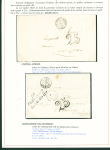Sélection de 129 lettres classiques sur l'évolution de la poste dans le département de la Nièvre entre 1849 et 1876 joliment présentée sur feuilles d'exposition. Bonne qualité. On note un n°21 OBL "OR" sur lettre d'Anlez